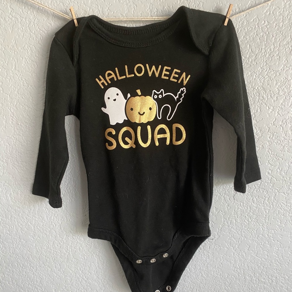 Black Halloween onesie